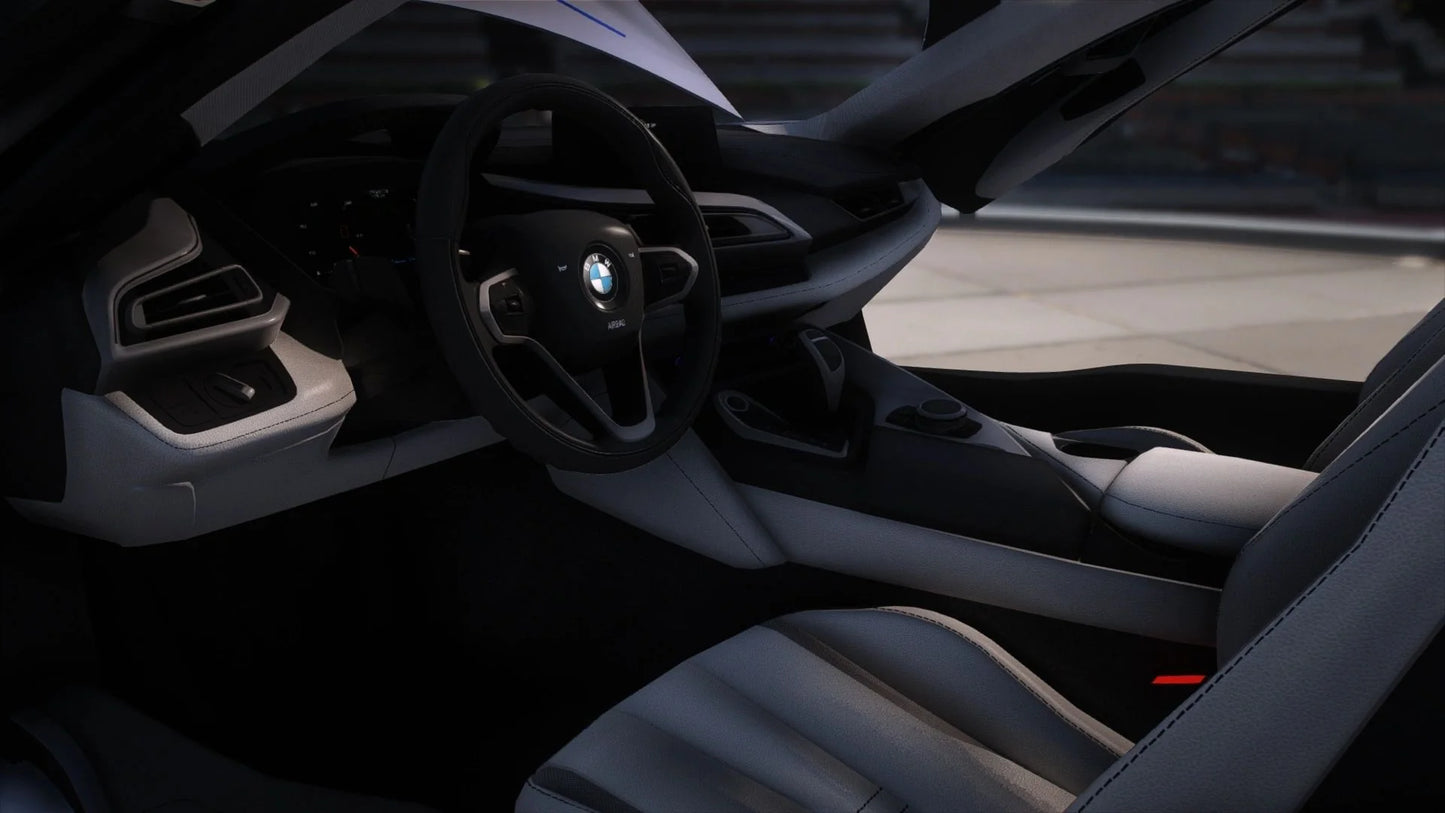 2015 BMW I8 Tron Design Custom on Dub Floaters | Nukem Customs