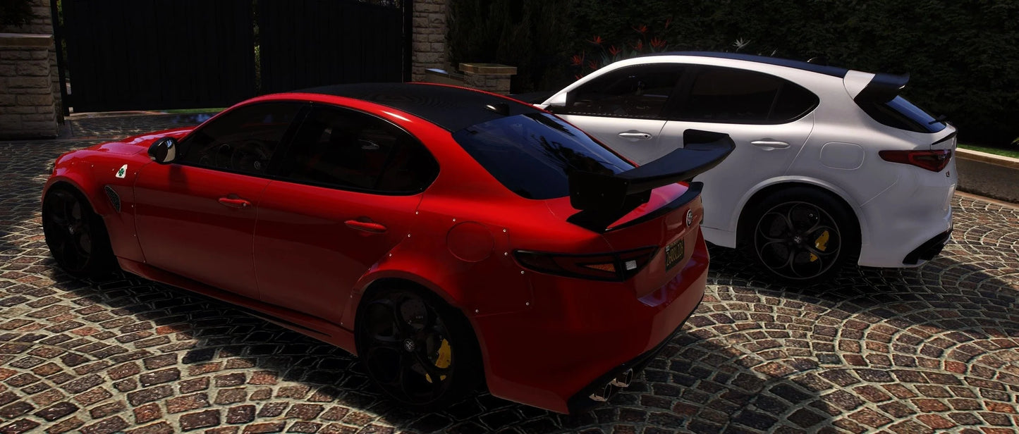 2017 Alfa Romeo Giulia & Stelvio Quadrifoglio (2 in 1) - TUNERS PACK | Asyr0n