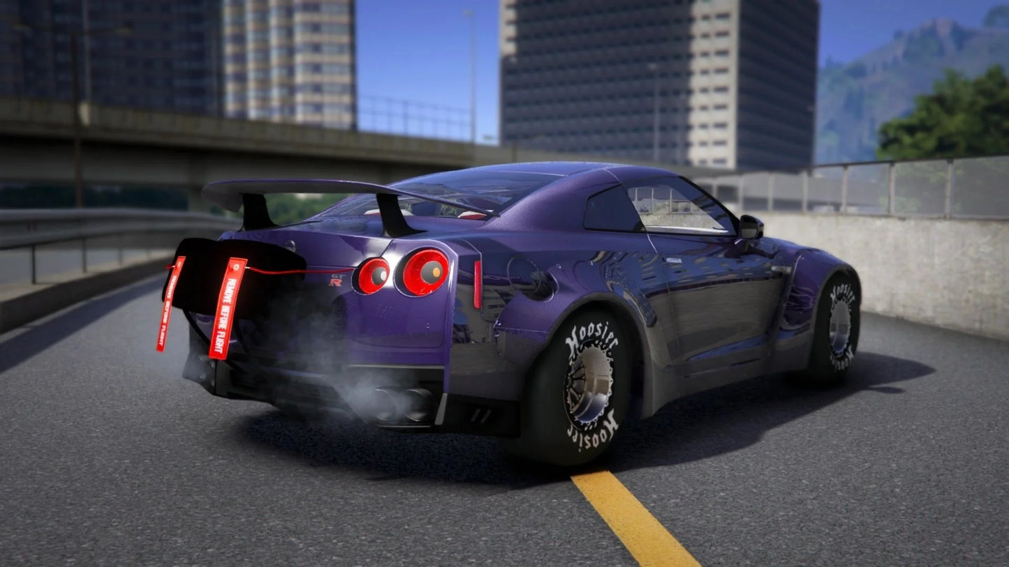 2017 Nissan GTR Twin Turbo Drag | Wafflez