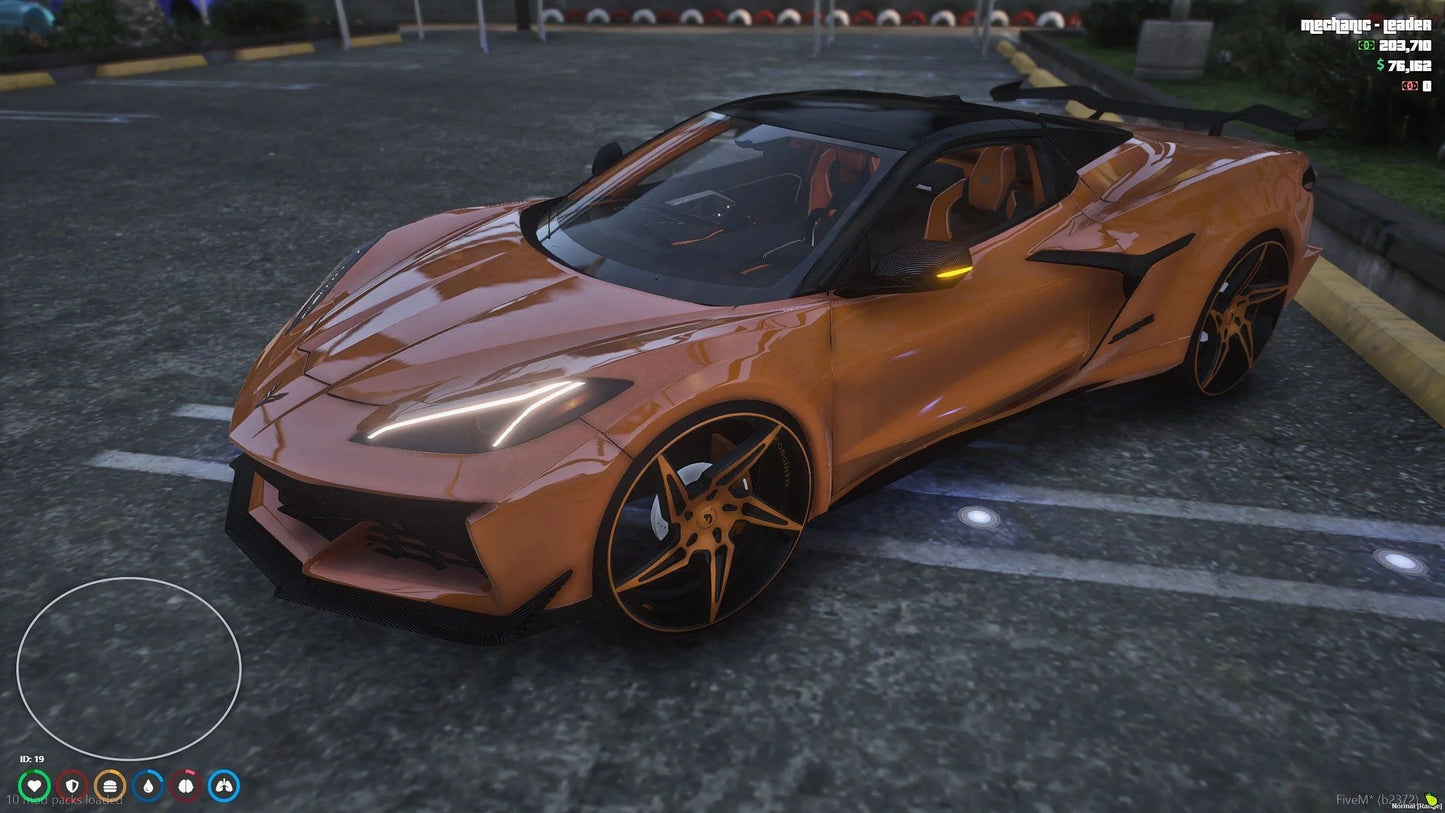 2023 Chevrolet Corvette C8 Z06 Auto Roof on 24s 26s Forgis | Nukem Customs