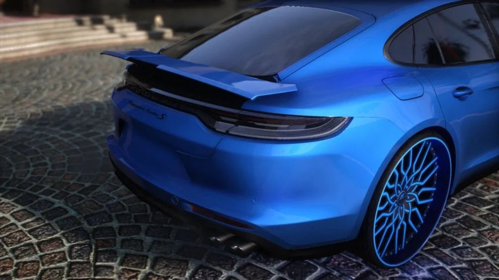 2021 Porsche Panamera Turbos S on 28s Amani Forged | Nukem Customs