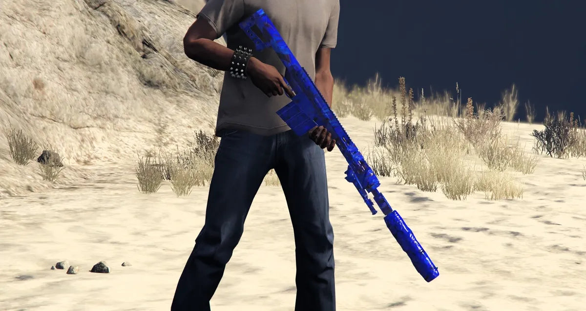 Royal Blue Sniper Rifle