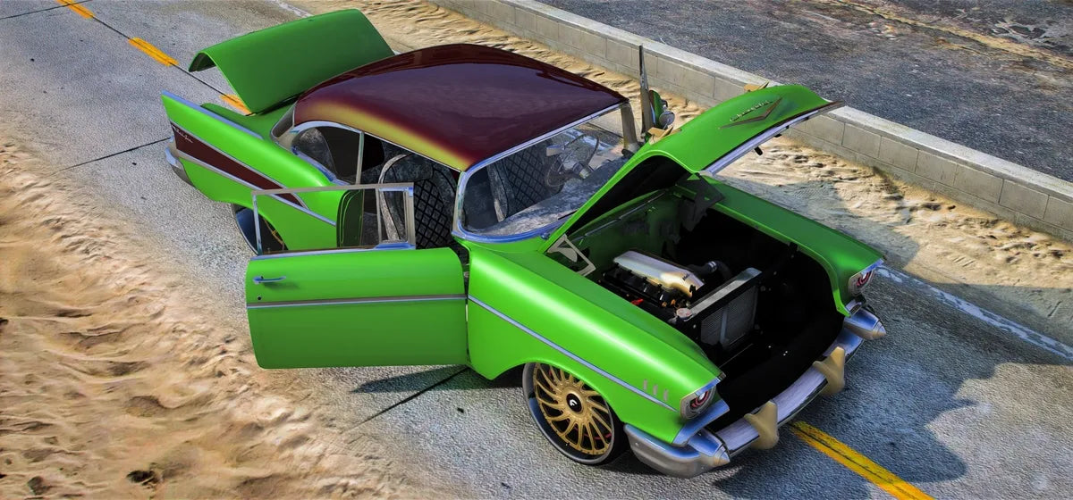 1957 Chevy Belair On Forgiatos | DDC Cars