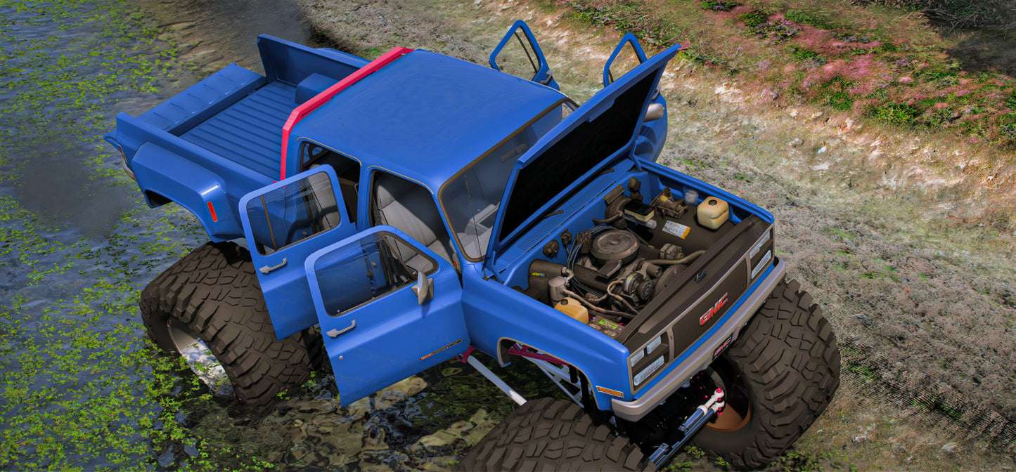 1986 GMC 2500 Crew Cab Monster Truck | Exotic Customs