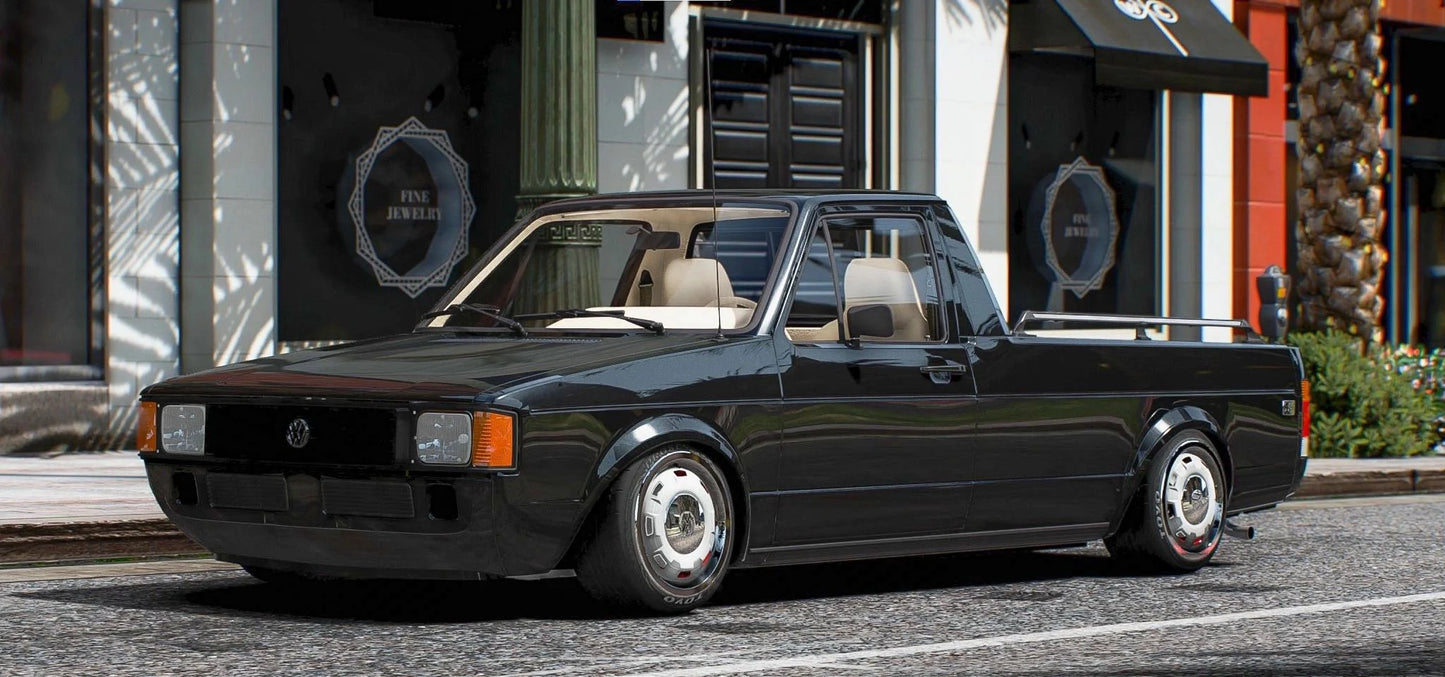 Bagged Volkswagen Rabbit Pickup | GG
