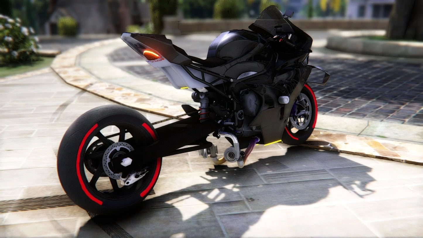 BMW M1000RR Stretched Twin Turbo with Custom Exhausts | JC Customs