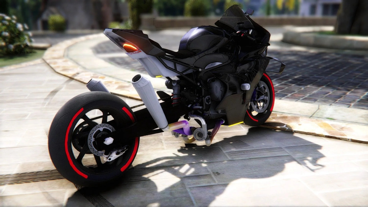 BMW M1000RR Stretched Twin Turbo with Custom Exhausts | JC Customs