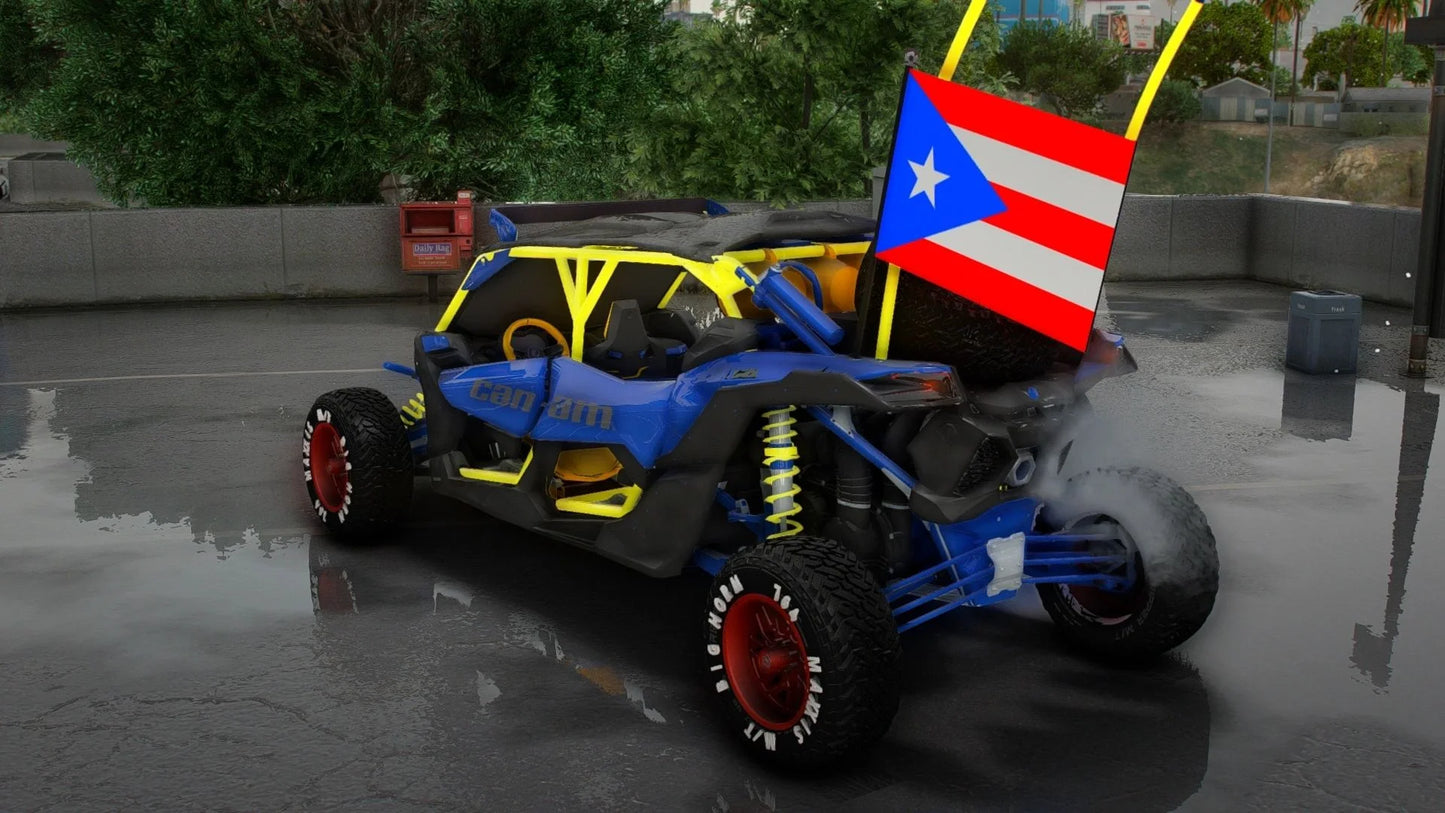 Can-Am 4x4 Custom Your National Flag and Speakers | WD Customs