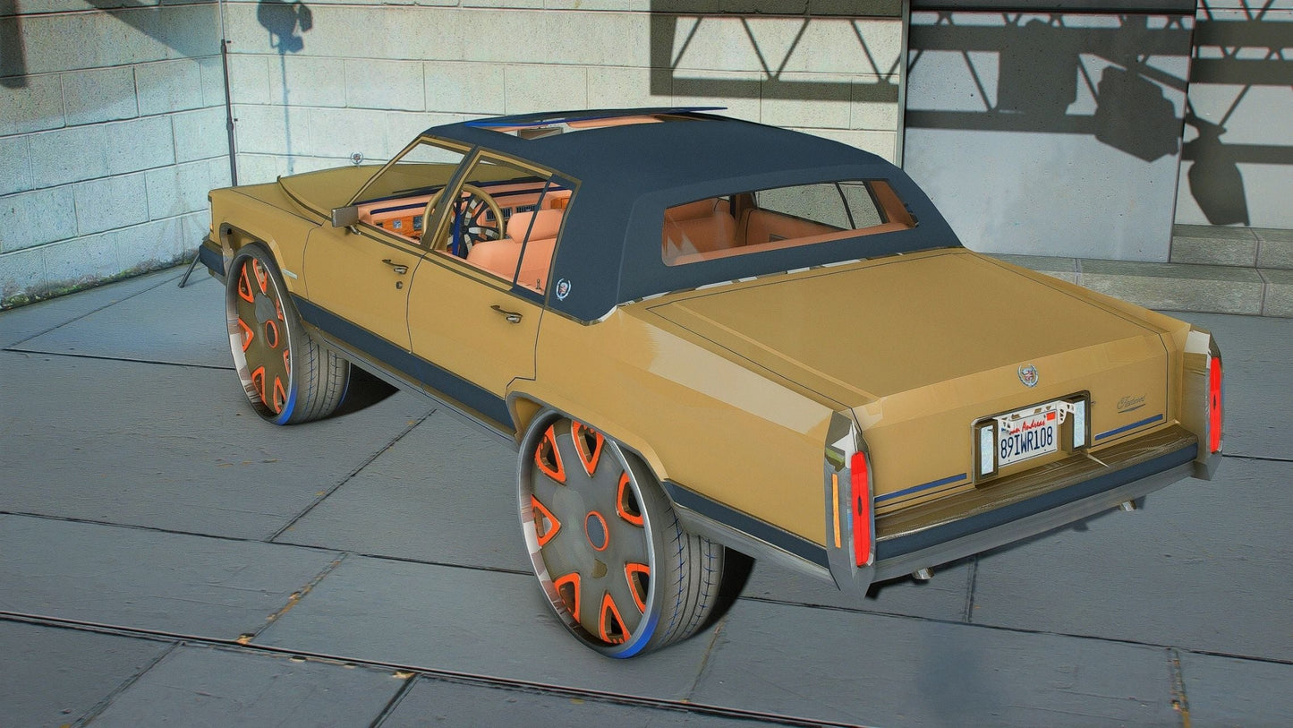 Cadillac Fleetwood Donk Spiners 1988 | Ismackz