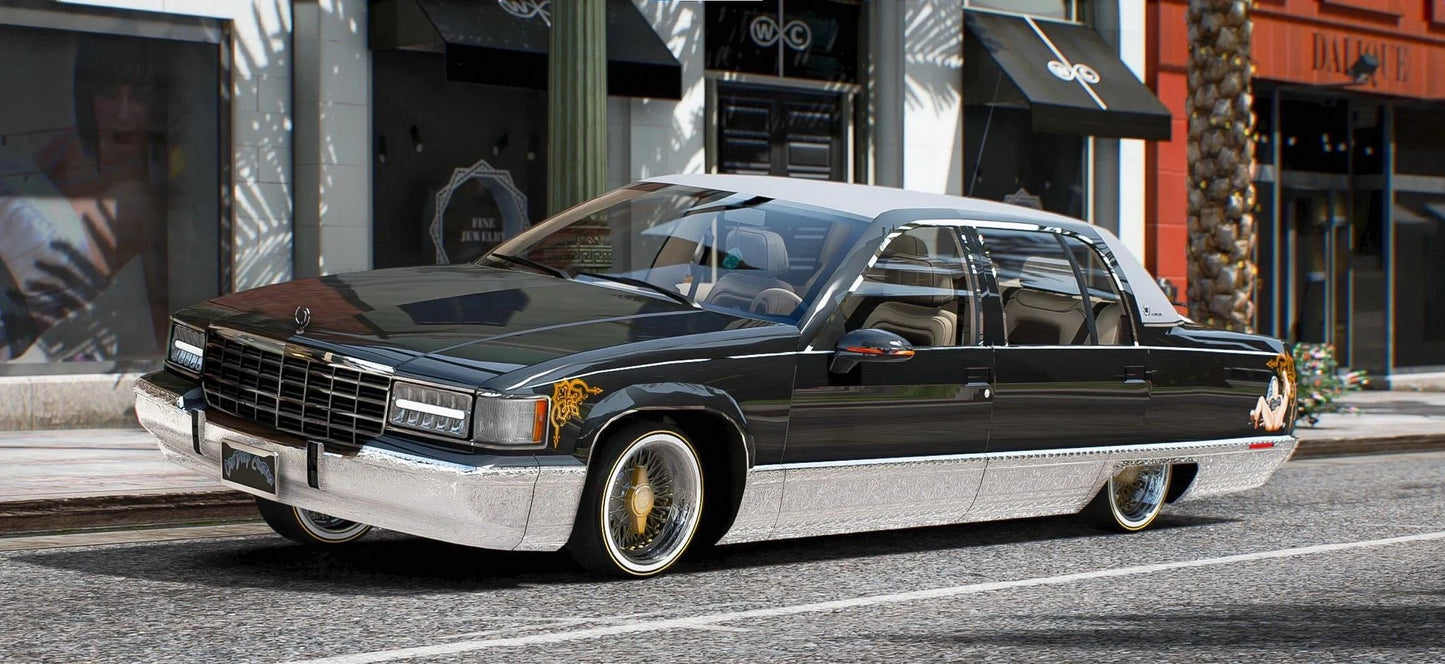 Cadillac Fleetwood Lowrider Monalisa | Unlistickz