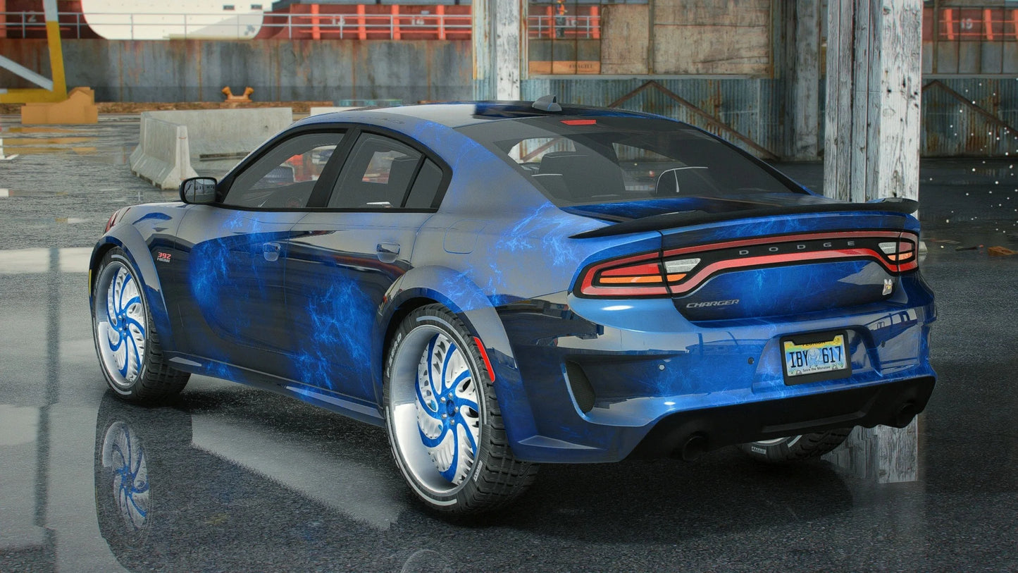 Charger Scatpack Blue On Rucci Wheels | ATM Boesta