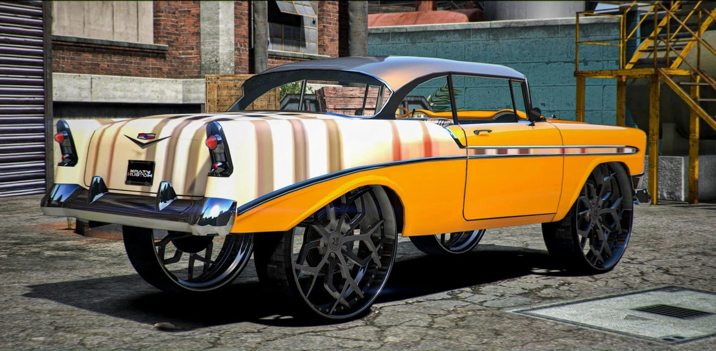 Chevy Belair 28s Donk | Krazy Customs