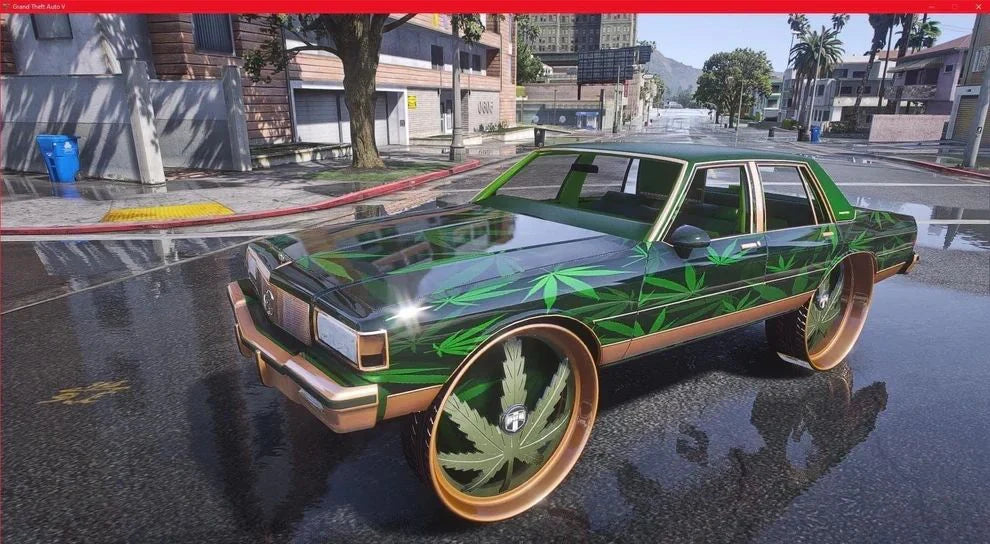 Chevrolet Caprice On Pot Leaf Floaters "How High" | PNUT Customs