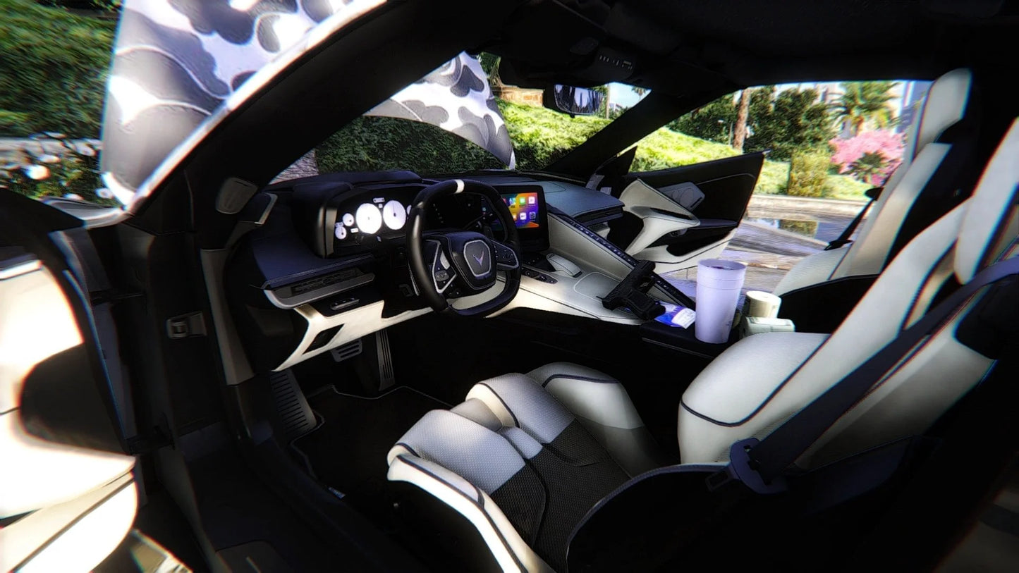 Chevrolet Corvette C8 Bape Edition (Animated Windows) | Mo Dre