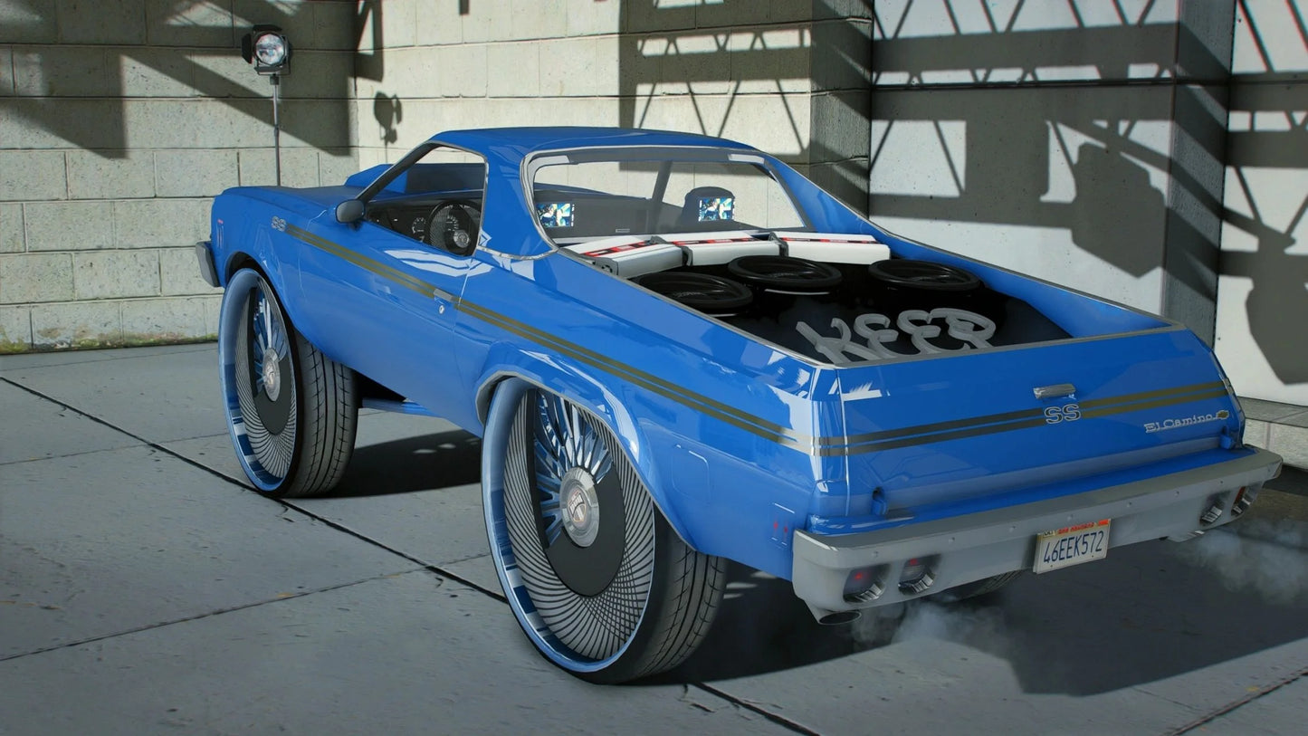 Chevy El Camino 1980 Donk Spiners | Ismackz