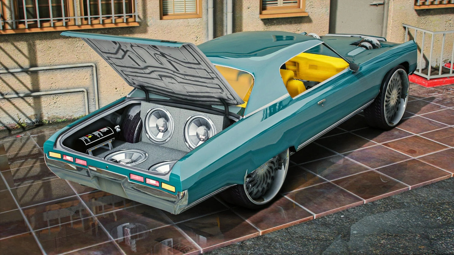 Chevy Impala Twin Turbo Donk 1971 | Heat