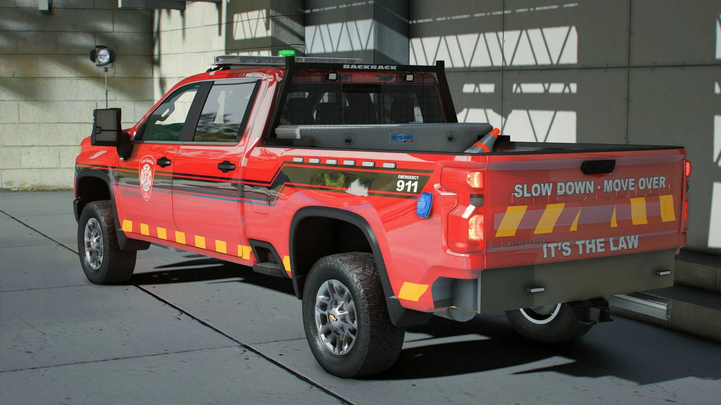 Chevy Silverado 2022 Fire Department | Wolv3s