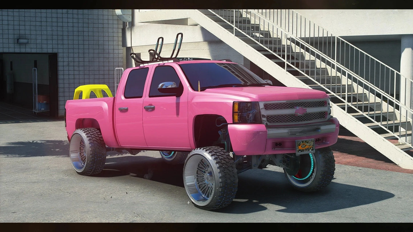 Chevy Silverado with Toy car 2013 | Bos