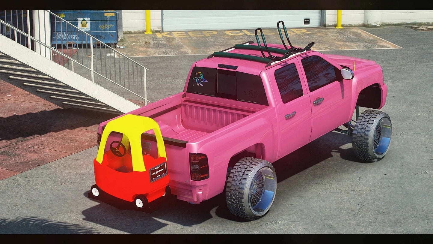 Chevy Silverado with Toy car 2013 | Bos