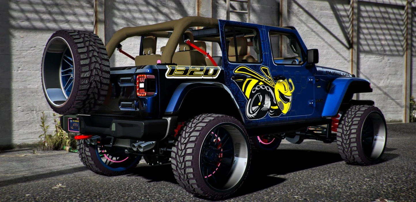 Custom 1320 Scatpack Jeep Rubicon 4x4 On Forgiatos Rims | PN Customs