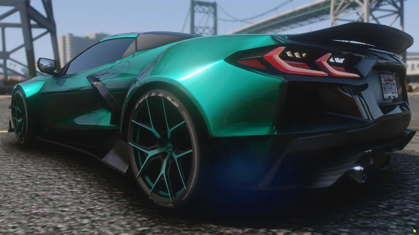 Custom 2021 Chevrolet Corvette AeroVette C8 Autoroof | 4K Customs