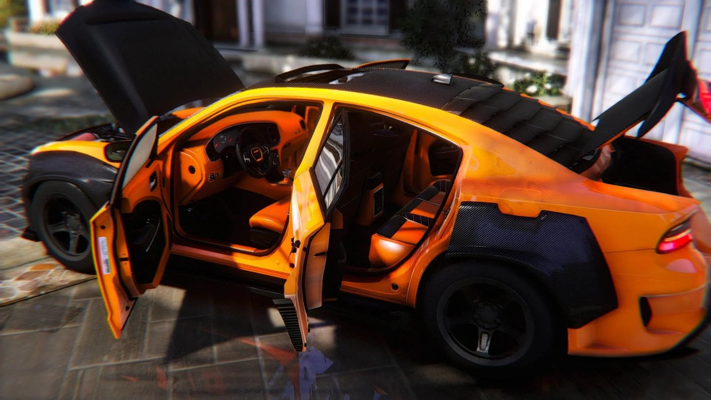 Custom 2021 Dodge Charger Demon Carbon Body Widebody | 4K Customs