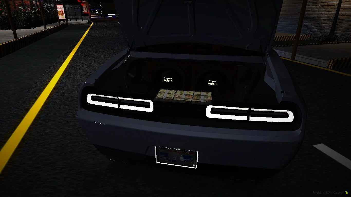 Custom Dodge Challenger On Forgiatos With Lean, AK-47, Speakers and Money | Unknown