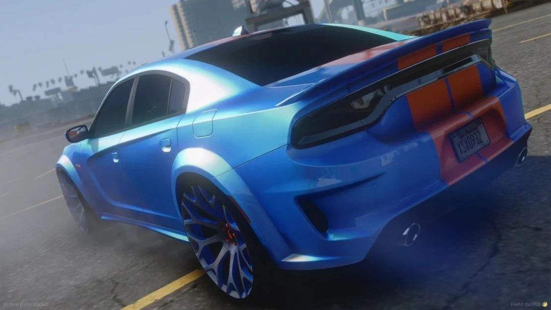 Custom Dodge Charger Dre Way "Blue Flame" Scatpack Replica | 4K Customs