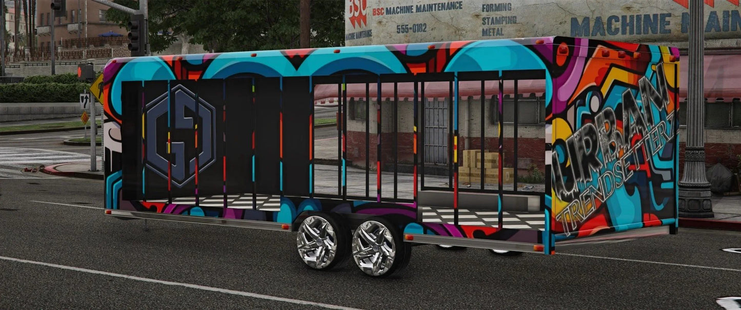 Custom Glass Window Show Hauler (Bumper Pull) | GG