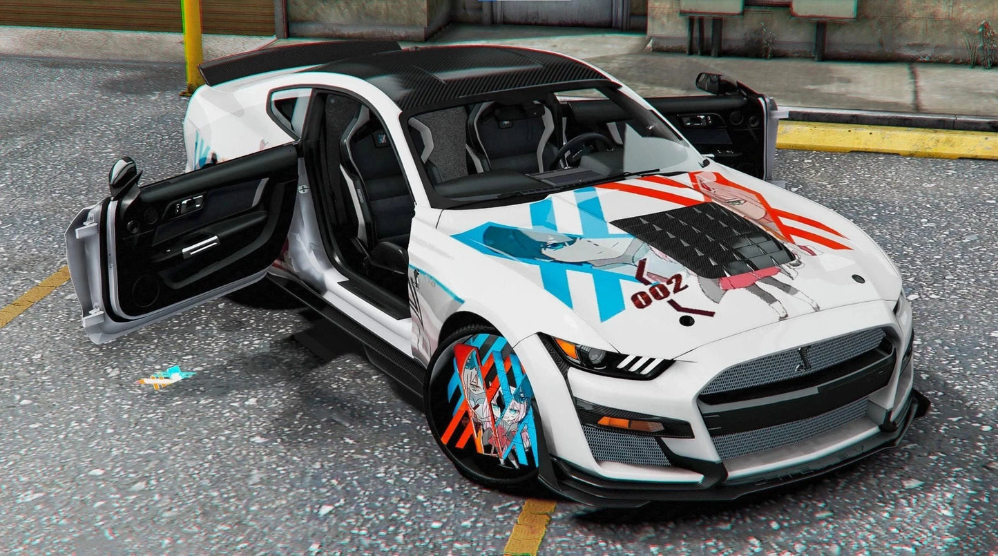 Custom Zero Two Mustang On Neon Rims With Rolls Royce Doors | RTG Customs