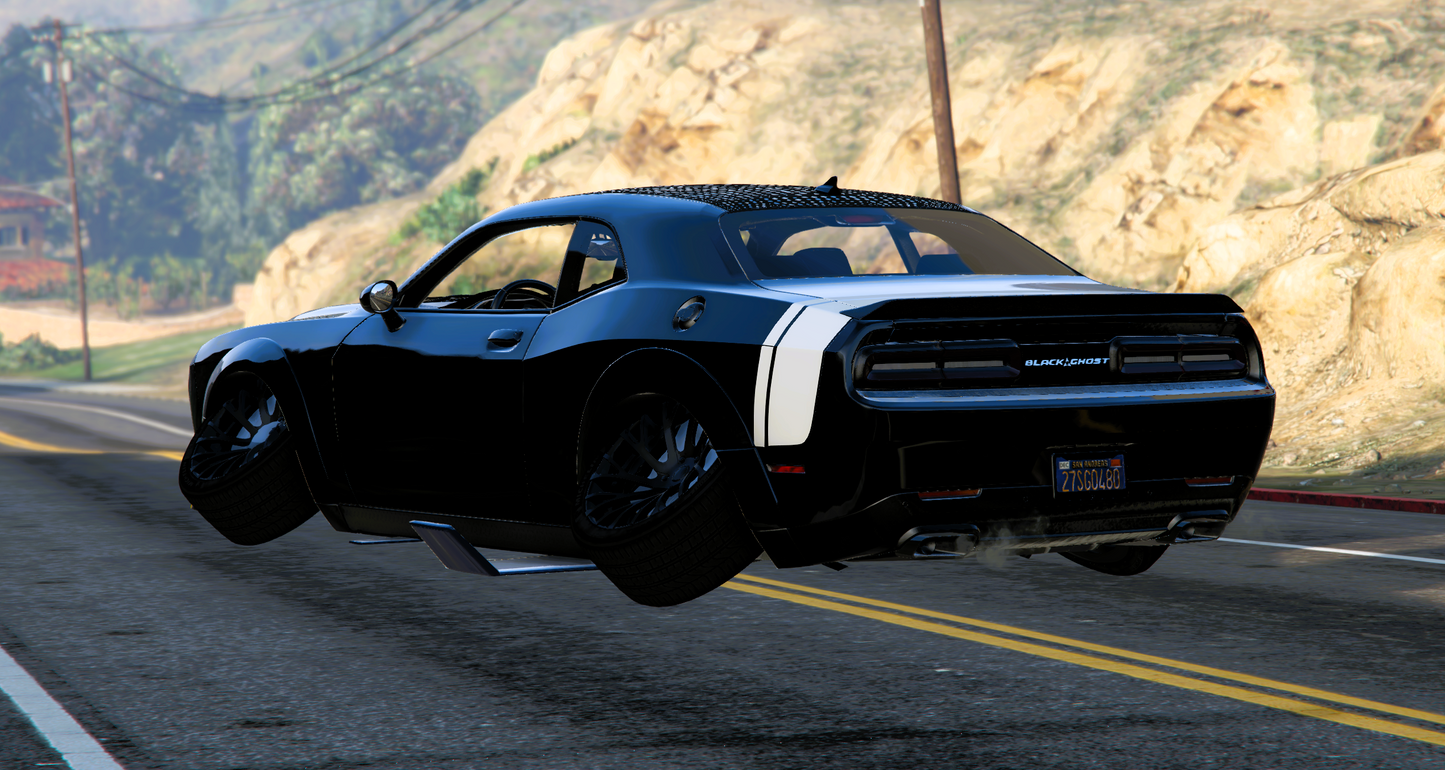 (Debadged) Custom 2023 Dodge Challenger Hellcat "Black Ghost" (Flying) | Tony´s Custom
