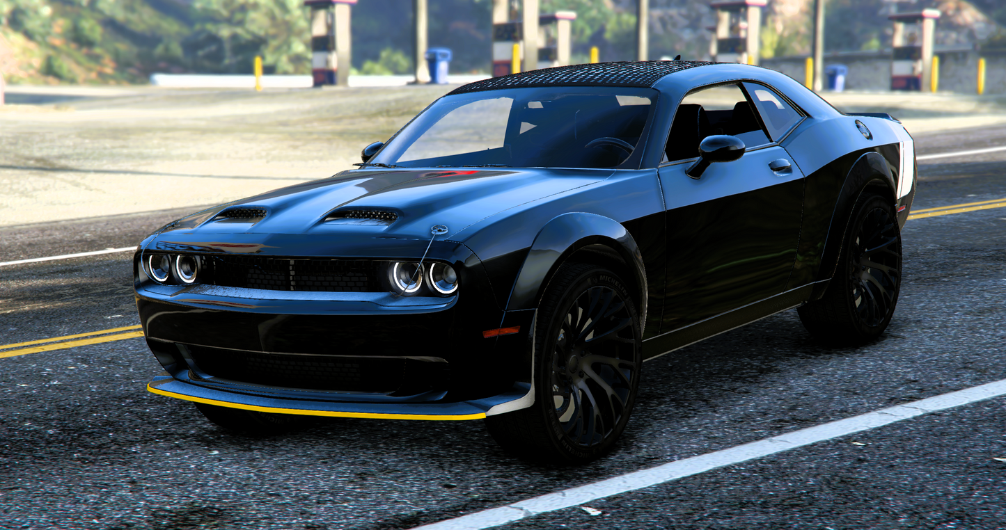 (Debadged) Custom 2023 Dodge Challenger Hellcat "Black Ghost" (Flying) | Tony´s Custom