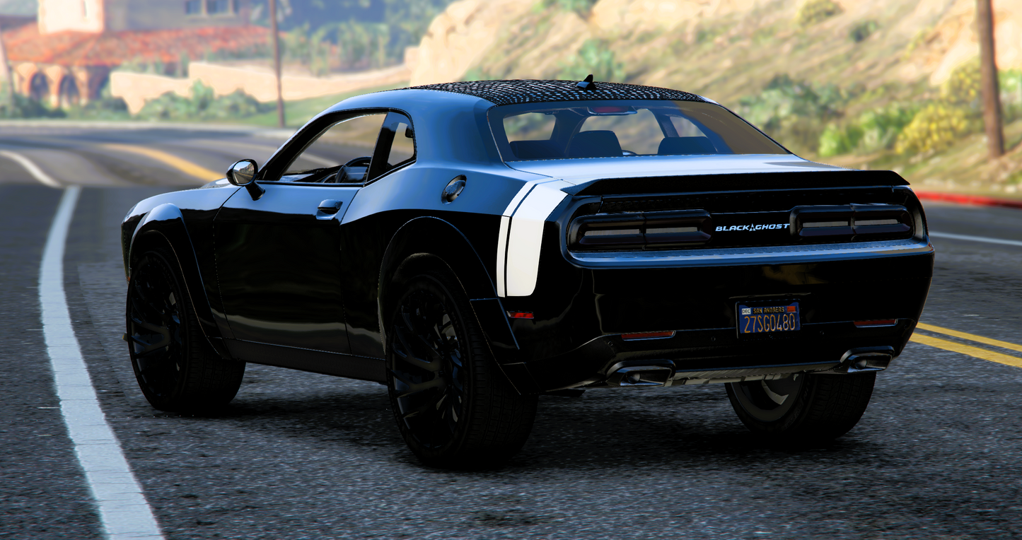 (Debadged) Custom 2023 Dodge Challenger Hellcat "Black Ghost" (Flying) | Tony´s Custom