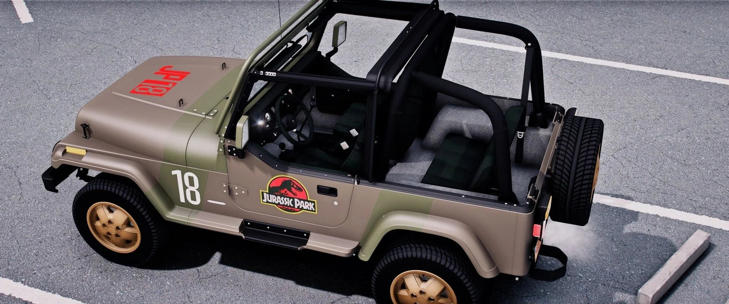 (Debadged) 11992 Jeep Wrangler YJ Sahara | Underground Customs
