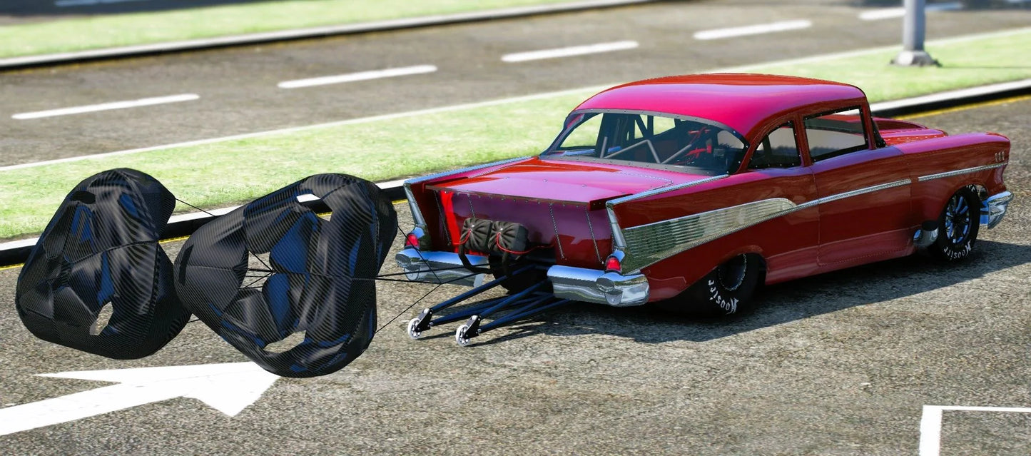 (Debadged) 1957 Chevy Belair Drag | Grady's Customs