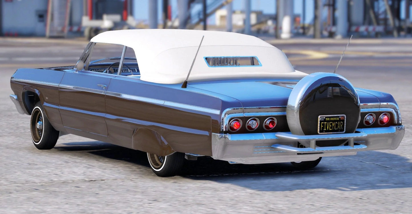 (Debadged) 1964 Chevrolet Impal Lowrider (Working Hydraulic) | Unique Customs