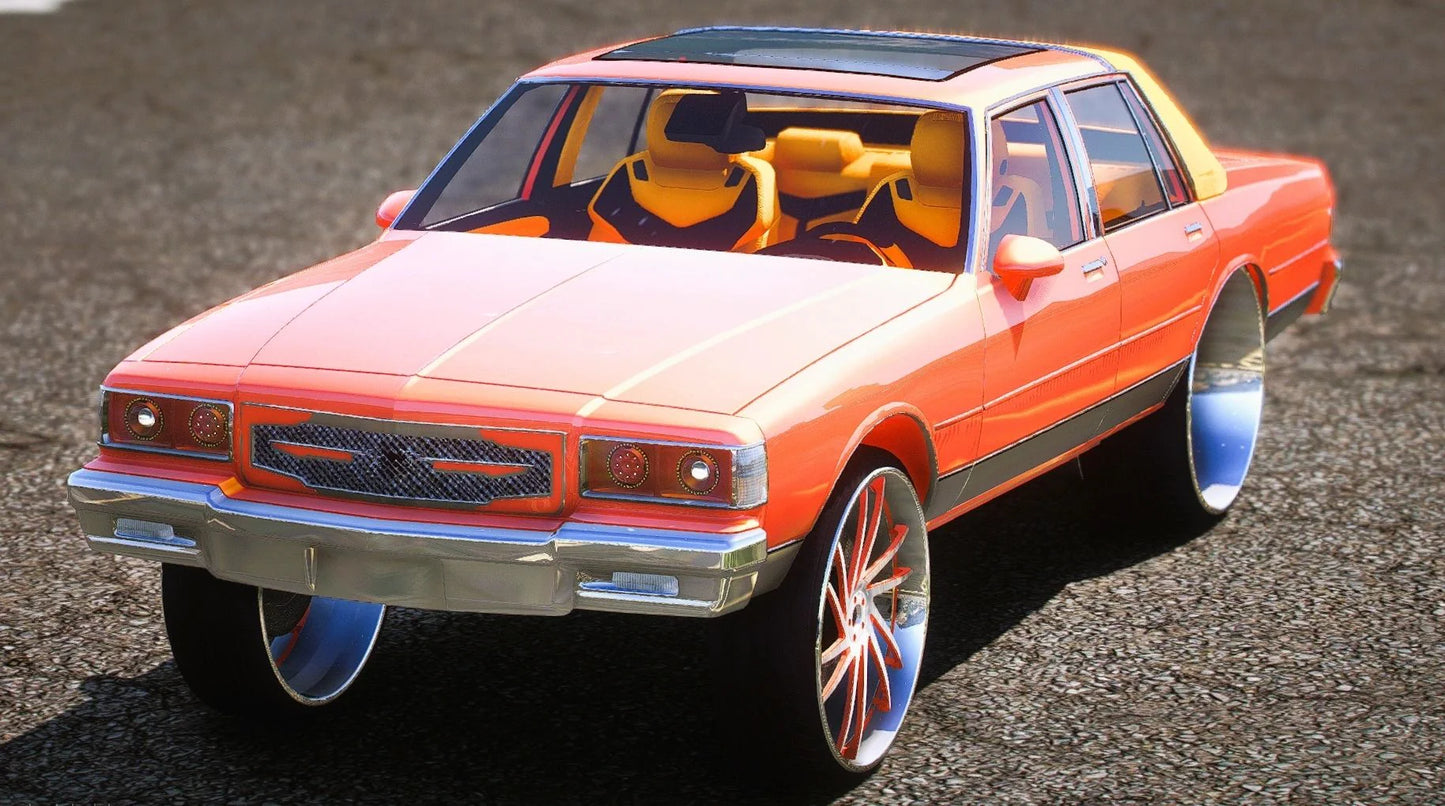 (Debadged) 1986 Chevrolet Caprice Brougham On 30s | GG