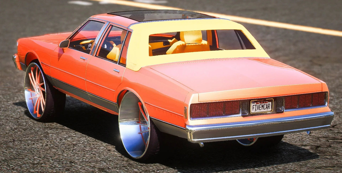 (Debadged) 1986 Chevrolet Caprice Brougham On 30s | GG
