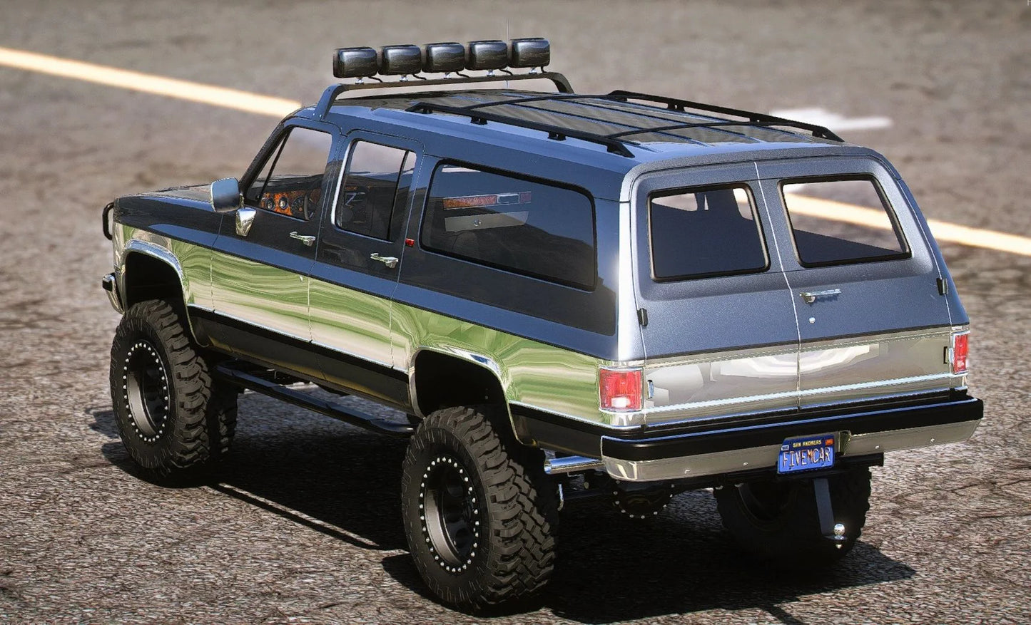 (Debadged) 1989 GMC K2500 Suburban lifted | Exotic Customs