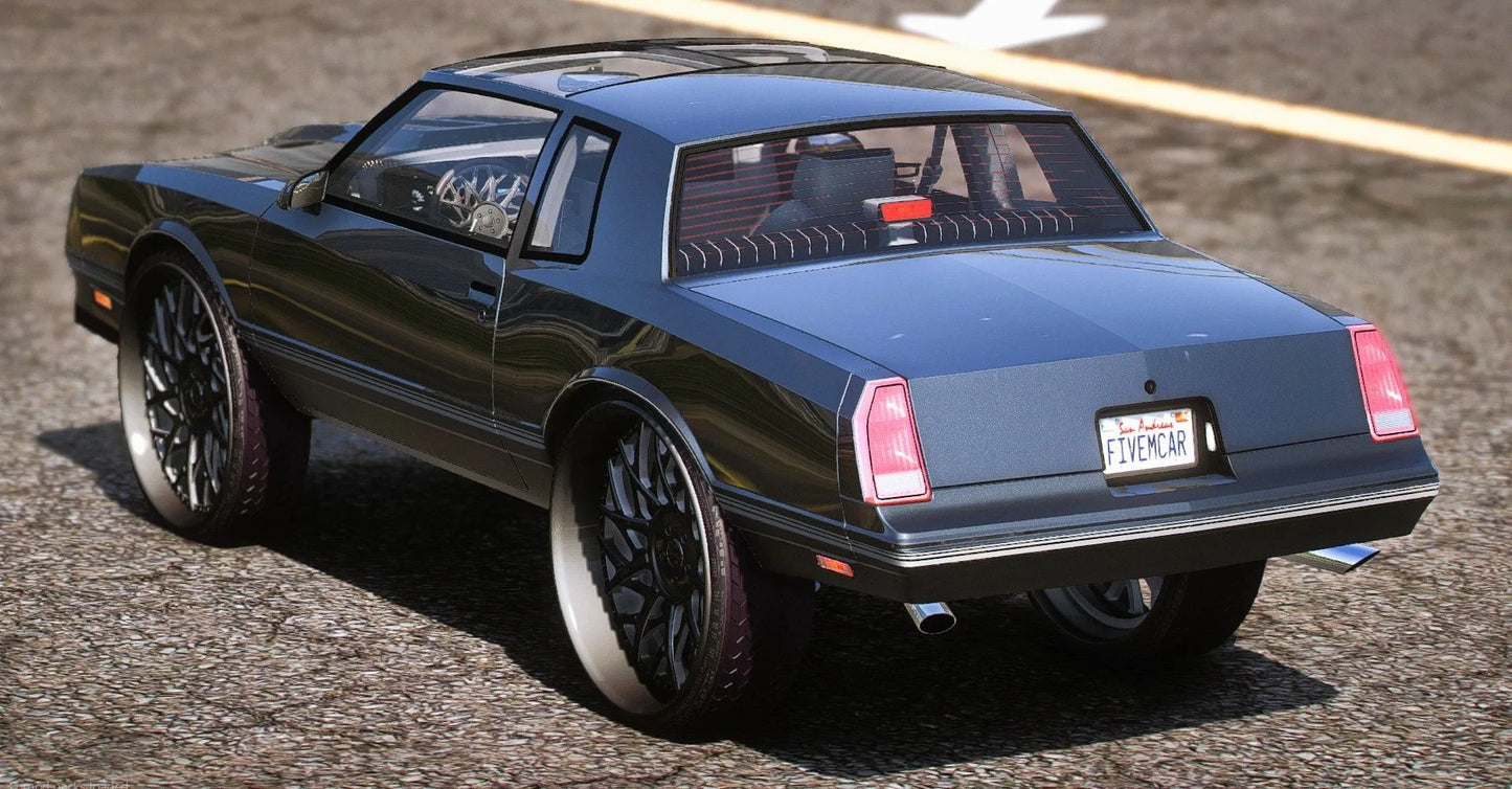 (Debadged) 1988 T-top Monte Carlo SS On Amani Forged Wheels | PNC