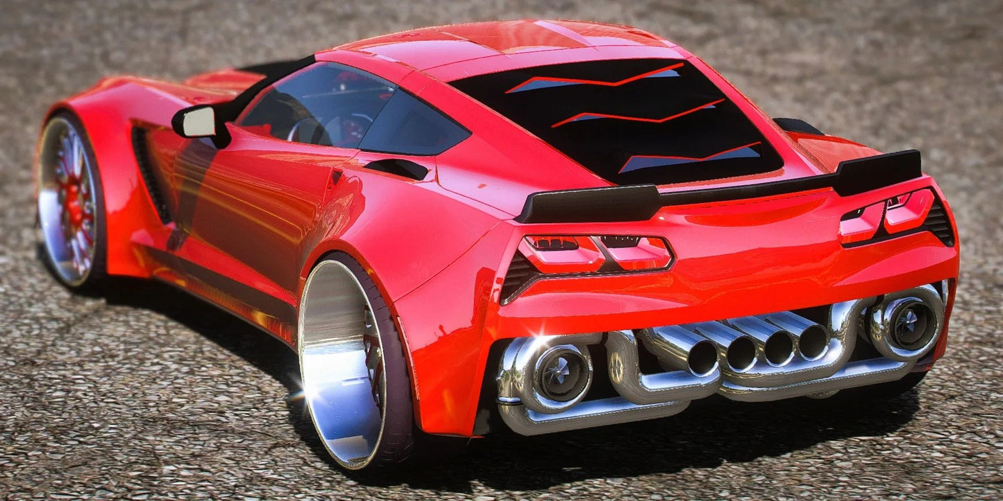 (Debadged) 2017 Chevrolet Corvette C7 Widebody Forgiatos | DDC Cars