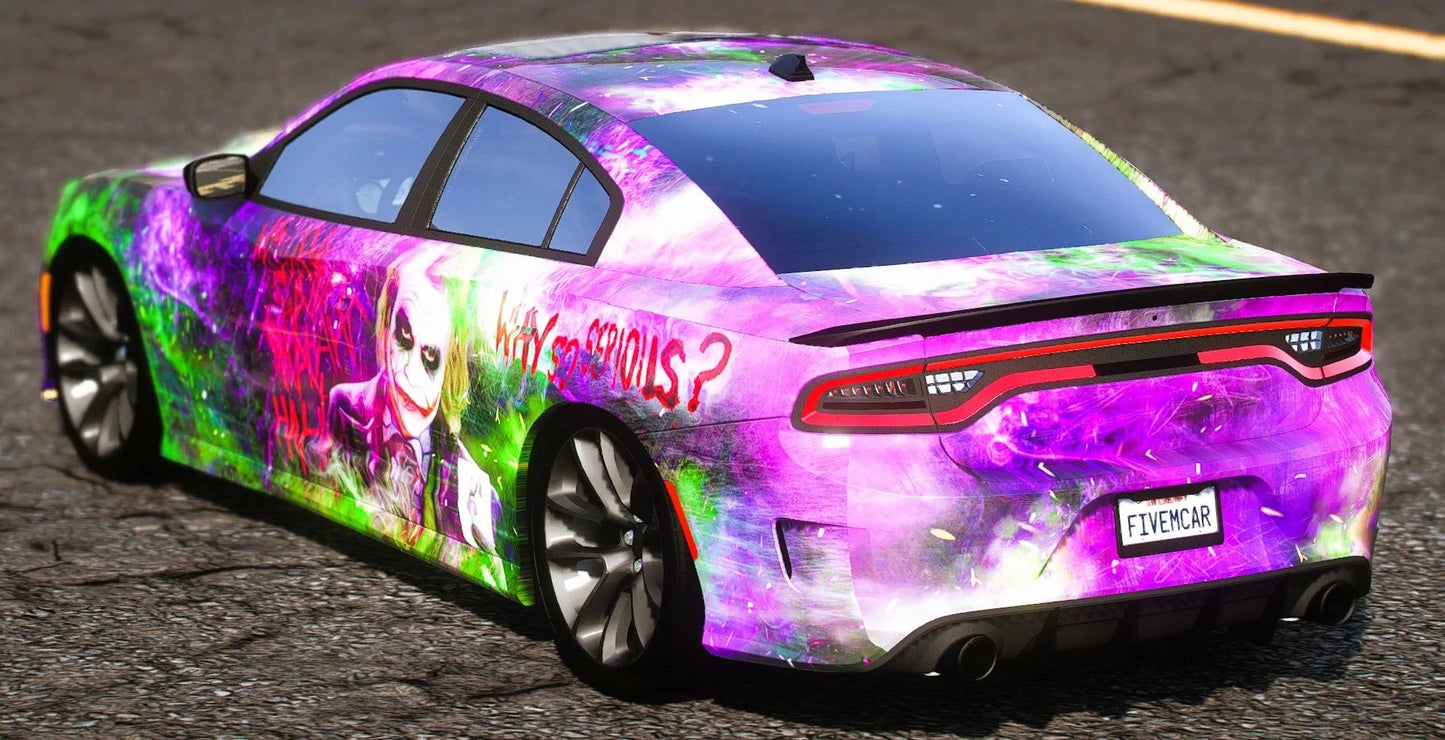 (Debadged) 2016 Dodge Charger Scatpack Joker Edition | Playa Customs