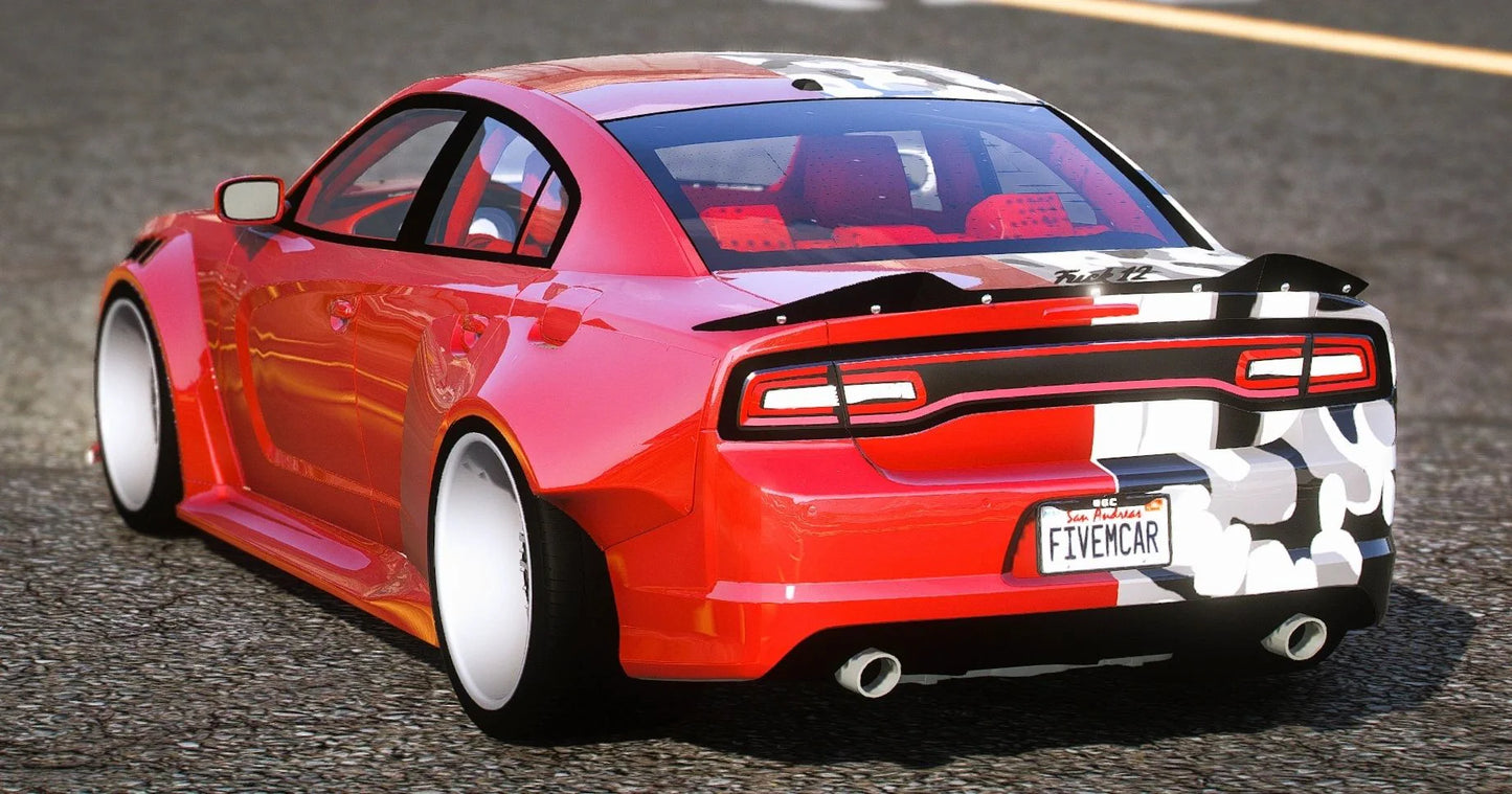 (Debadged) 2014 Dodge Charger Hellcat Custom + Extras + Livery + Animated Turbos/Windows | UGC