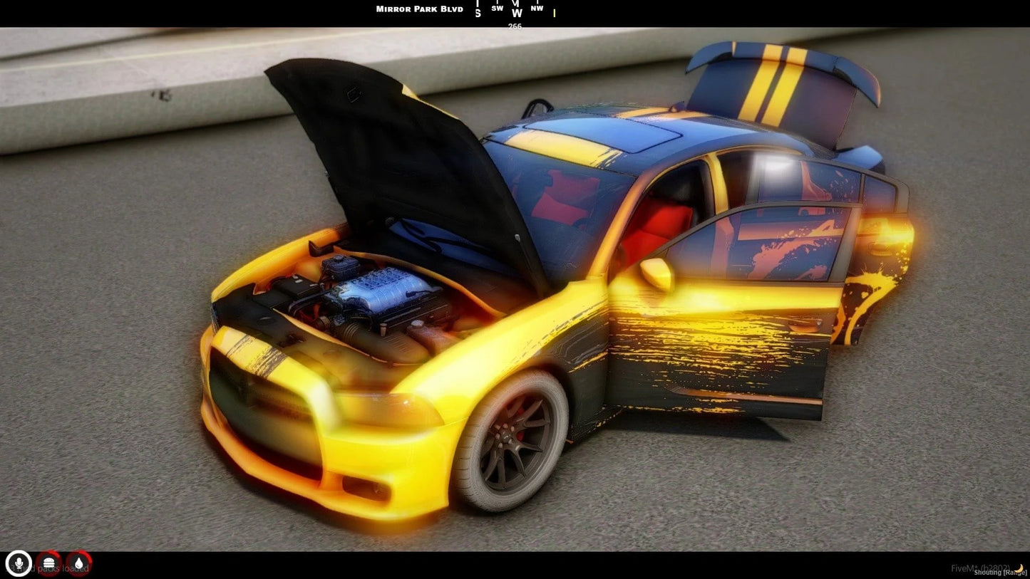 (Debadged) 2015 Dodge Charger SRT Custom Livery | South Coast Customs