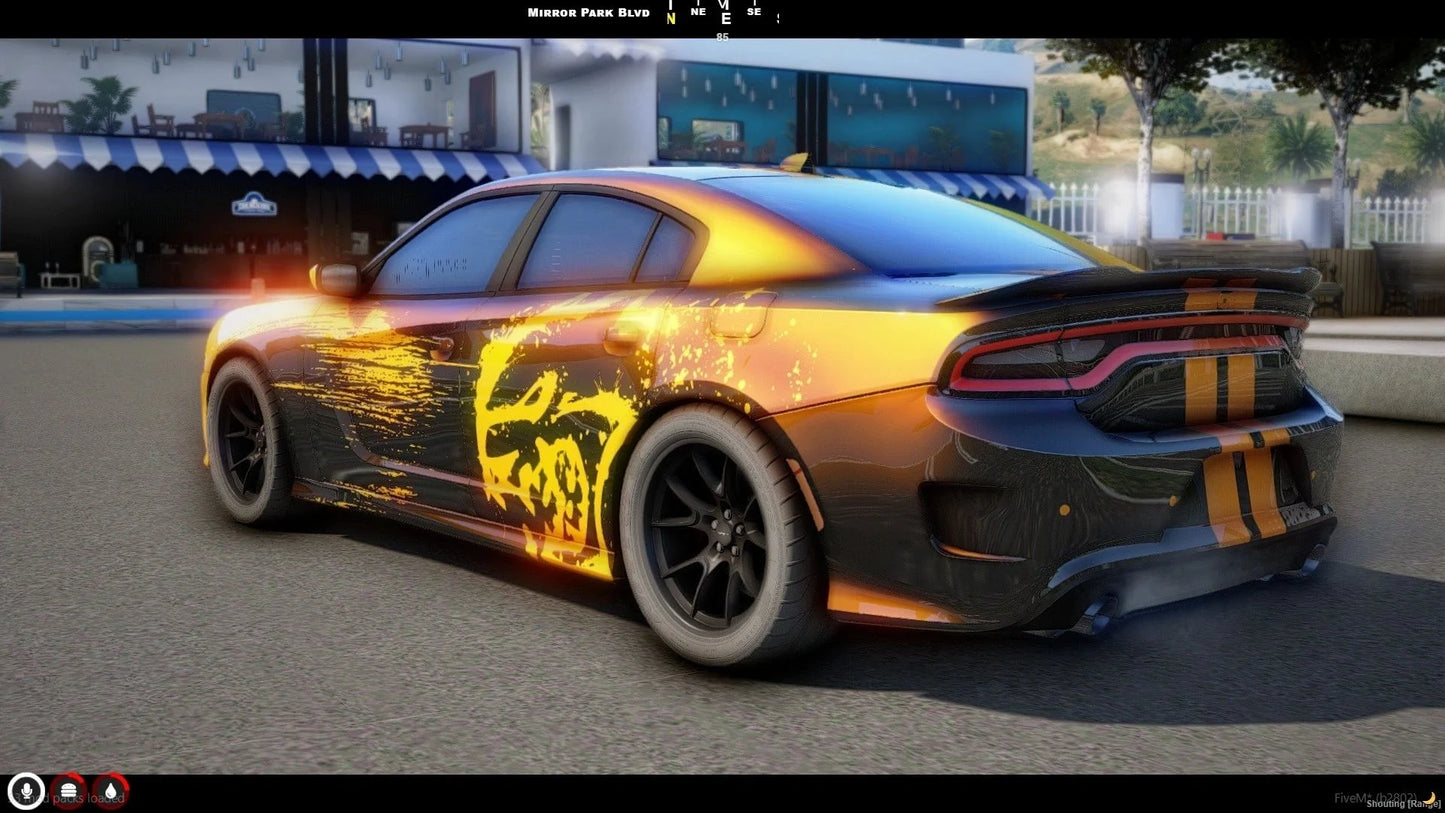 (Debadged) 2015 Dodge Charger SRT Custom Livery | South Coast Customs