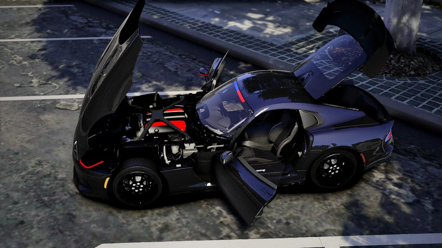 (Debadged) 2016 Dodge Viper SRT ACR LEO PD Modern Lights | NM