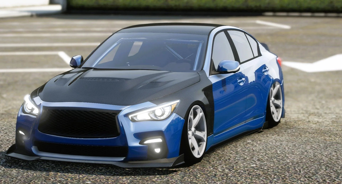(Debadged) 2014 Infiniti Q50 | Underground Customs