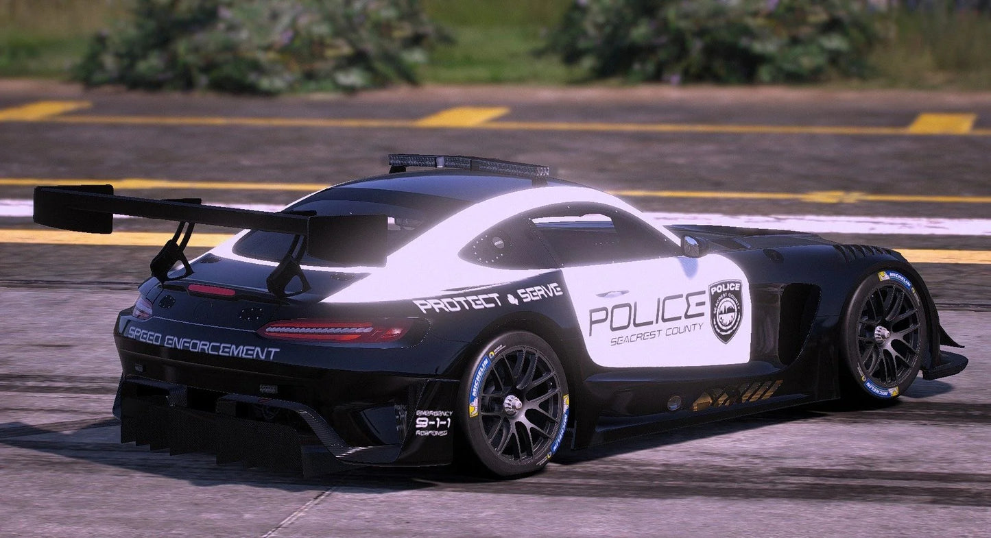 (Debadged) 2020 Mercedes Benz AMG GT3 Police | HFM
