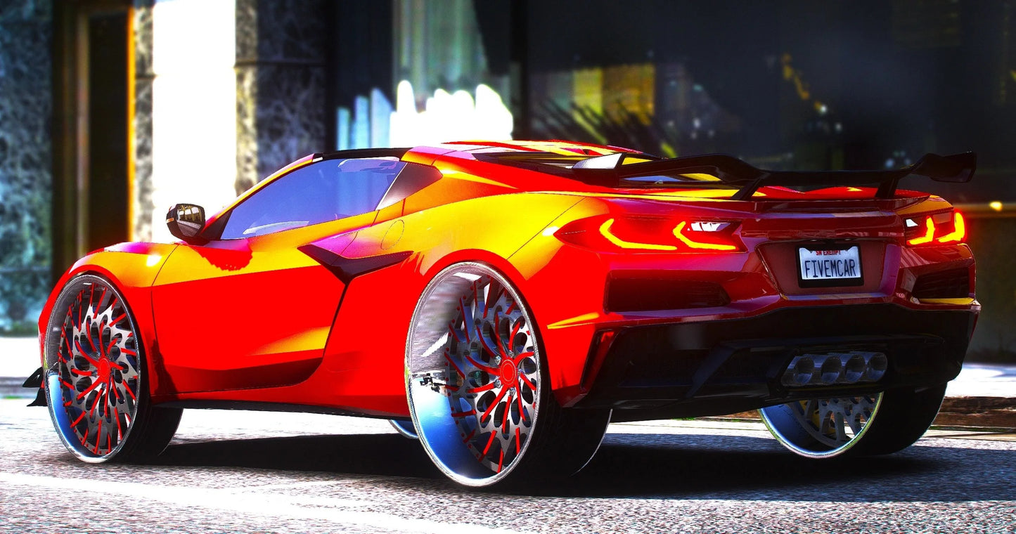(Debadged) 2023 Twin Turbo Z06 C8 Corvette on 26" Rucci "Ounce" | LilBuddyCustoms