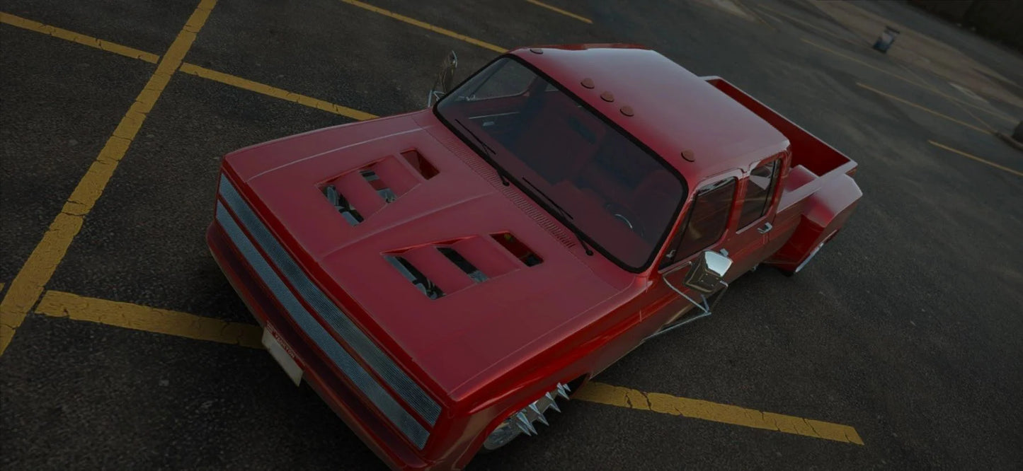 (Debadged) Bagged Chevrolet k30 Dually on JTX Forged wheels | Castillo Mods